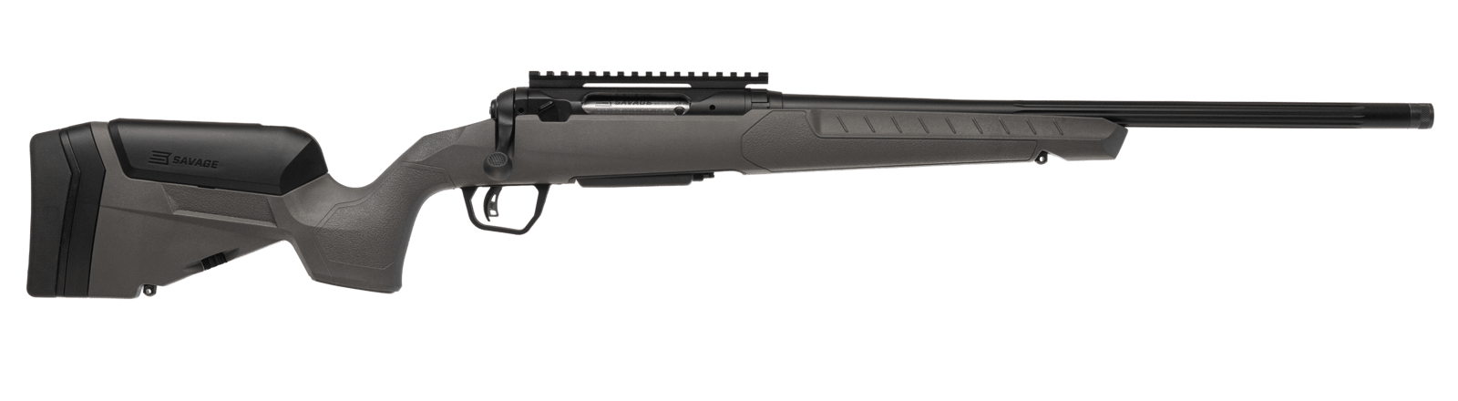 Savage Arms 32405 110 Trailblazer 243 Win 4+1 20" Fluted Barrel, Flat Dark Gray Adj LOP Synthetic Stock, Right Hand
