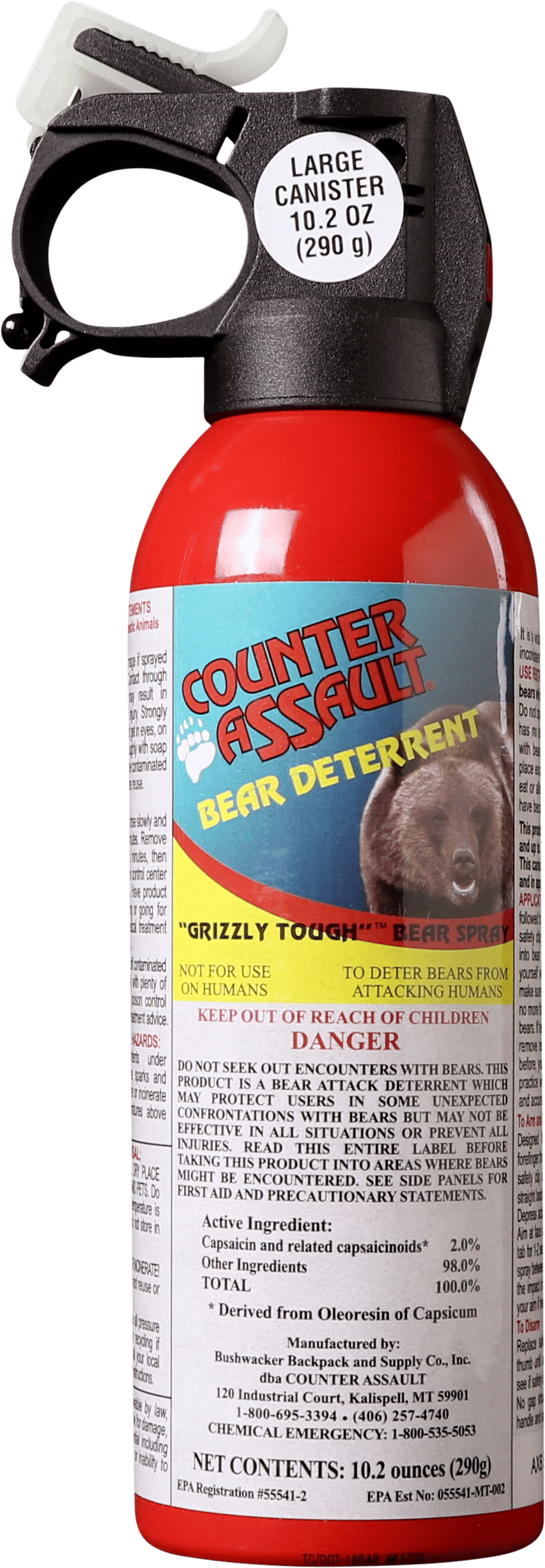 Counter Assault 15067034 Bear Spray  Capsaicin Range 32 ft-7 Seconds 10.20 oz