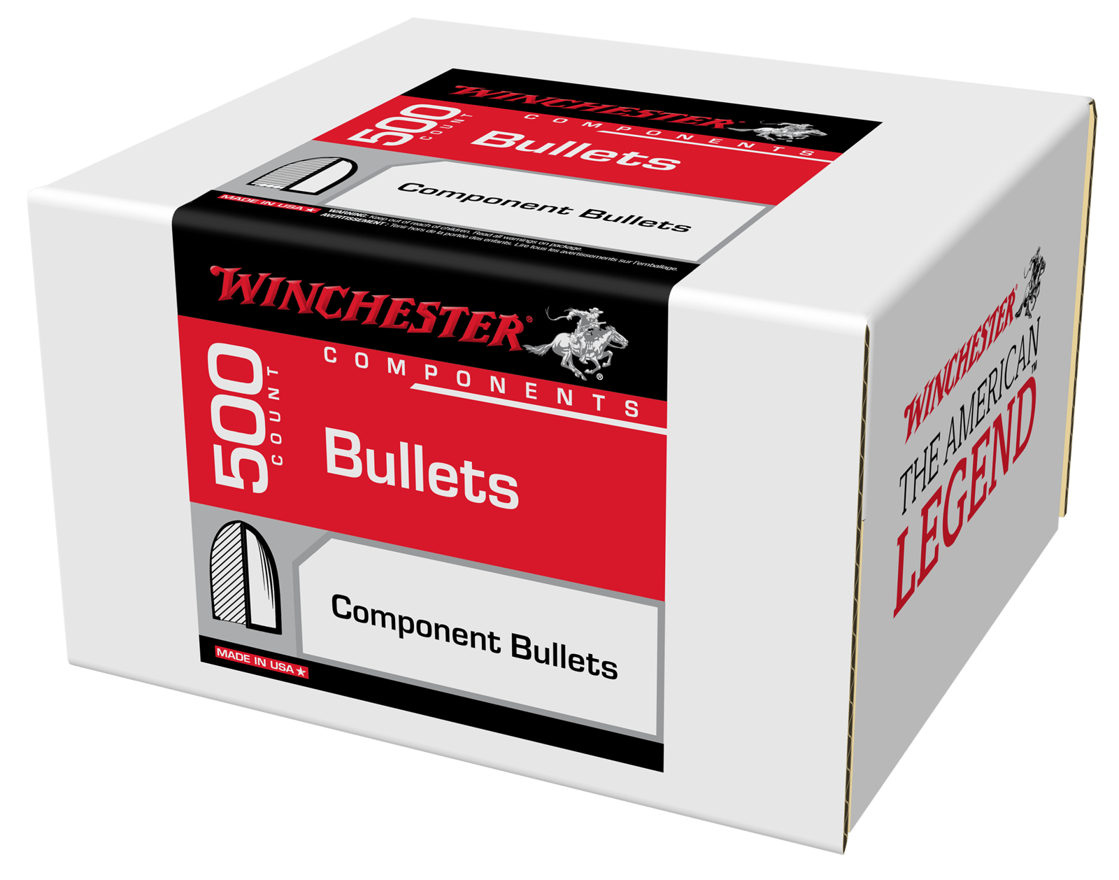 Winchester Ammo WB40TC180D Centerfire Handgun Reloading 40S&W 180gr Truncated Cone 500 Per Box/3 Case