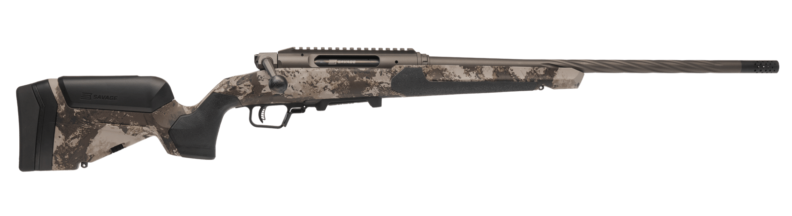 Savage Arms 32830 Impulse Core Hunter Pro Full Size 300 PRC 5+1 24" Heavy Sporter Threaded Barrel, Carbon Steel Drilled & Tapped Receiver, Savage Western Camo AccuStock w/AccuFit V2 Synthetic Stock