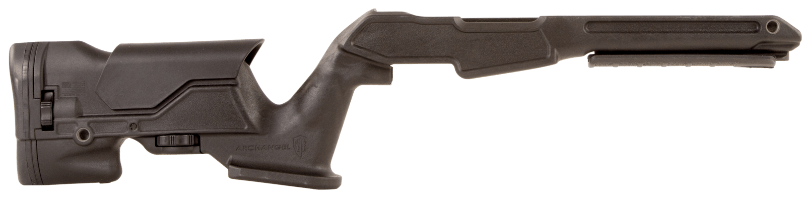 Archangel AAP1022 Precision Stock  Black Synthetic Fixed with Adjustable Cheek Riser for Ruger 10/22