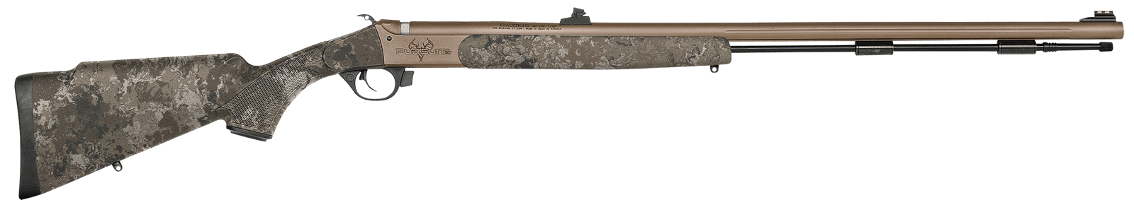 Traditions R748804425WA Pursuit XT Northwest Magnum 50 Cal Musket Ignition 26",  Burnt Bronze Barrel/Rec, Veil Wideland Synthetic Furniture, Fiber Optic Iron Sights