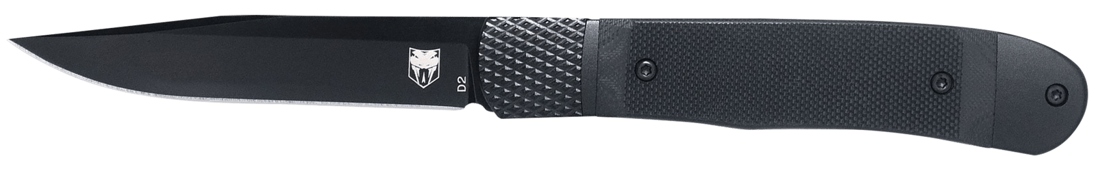 CobraTec Knives CTTHRG10BKO Trapper  Small 3.13" Folding Plain 154CM SS Blade, 4.25" Black G10 Handle