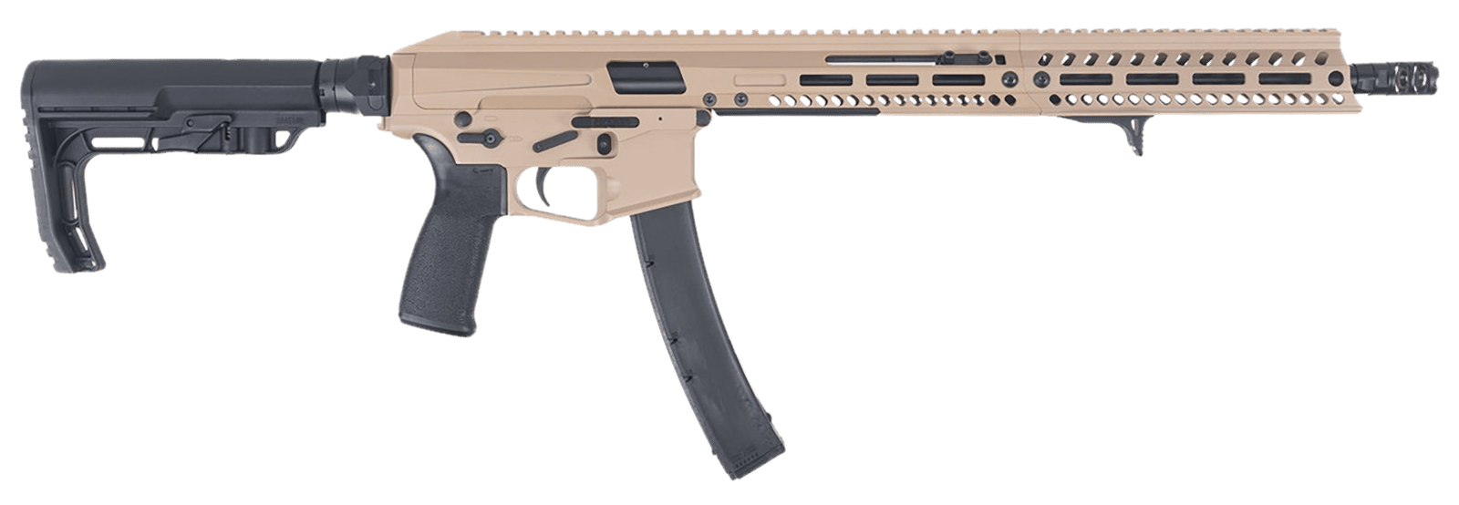 Patriot Ordnance Factory 01927 Phoenix  9mm 35+1 16.50" Flat Dark Earth Cerakote Picatinny Rail