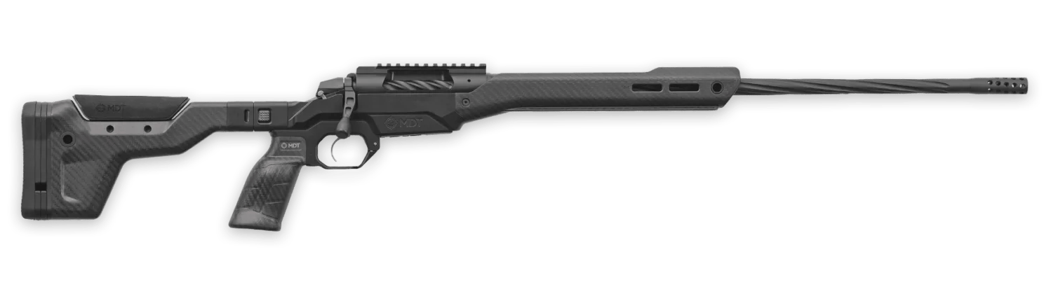 Weatherby 3WAMH22CMR18B 307 Alpine MDT SB 22 Creedmoor 3+1 16" Graphite Black Cerakote Fluted Threaded Barrel, Graphite Black Cerakote Steel Drilled & Tapped Receiver, Arca Rail Forend, Black HNT26 MD