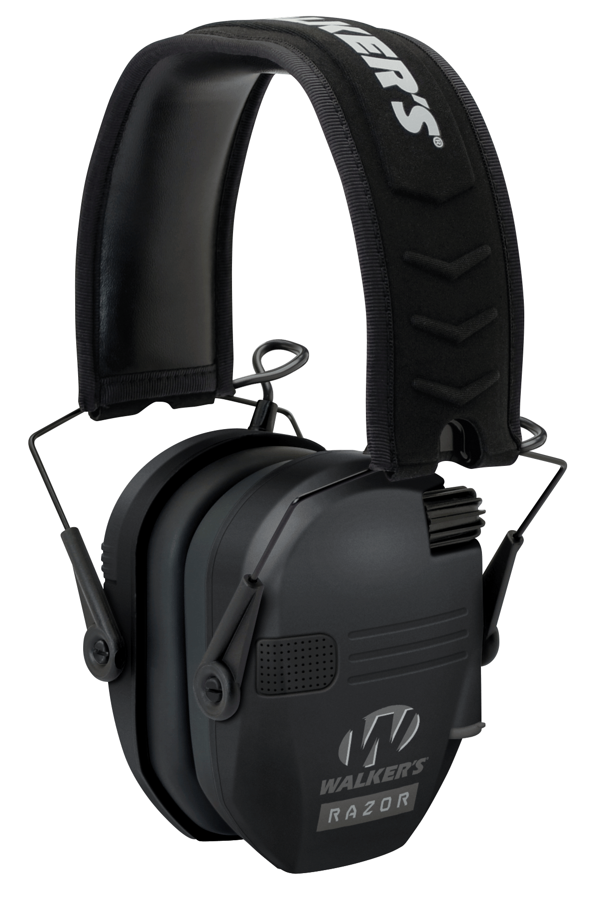 Walker's GWPRSEM Razor Slim Electronic Muff 23 dB Over the Head Black Polymer