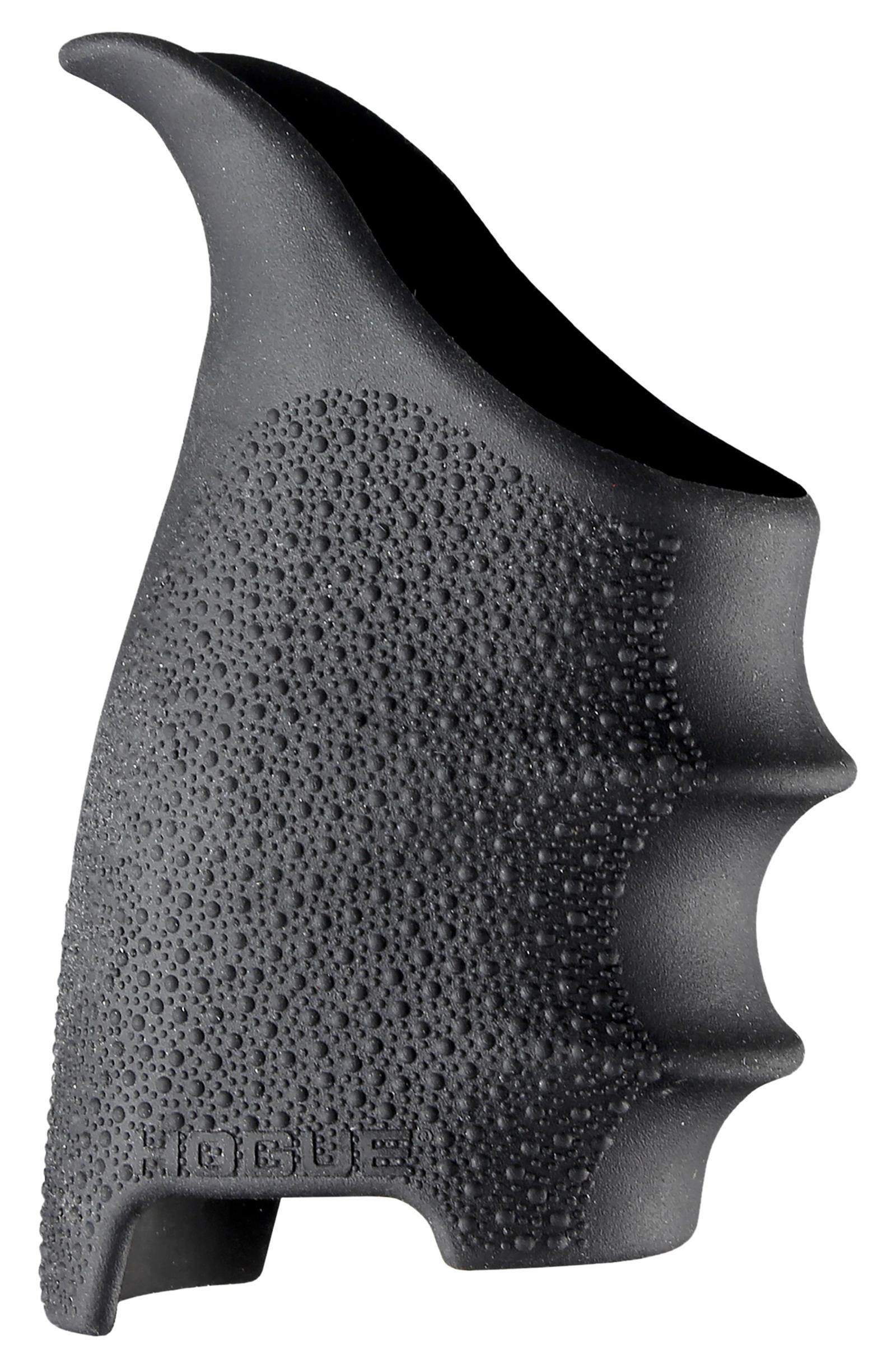 Hogue 17600 HandAll Beavertail Grip Sleeve made of Rubber with Textured Black Finish & Finger Grooves for Sig P320