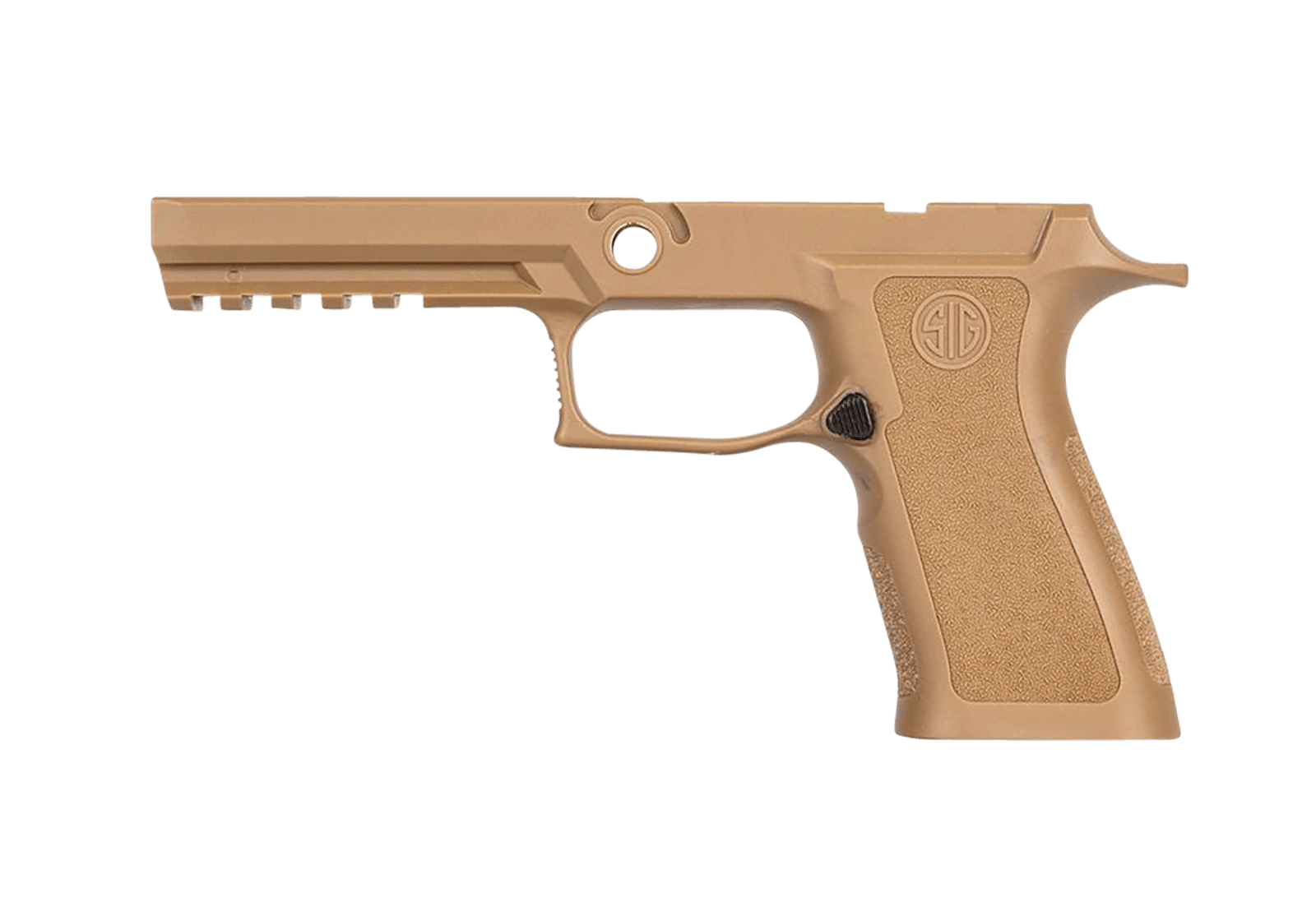 Sig Sauer GRIPMODXF943LGCOY P320 Grip Module X-Series (Large Size Module), 9mm Luger/40 S&W/357 Sig, Coyote Polymer, Fits Full Size Sig P320 (4.70")