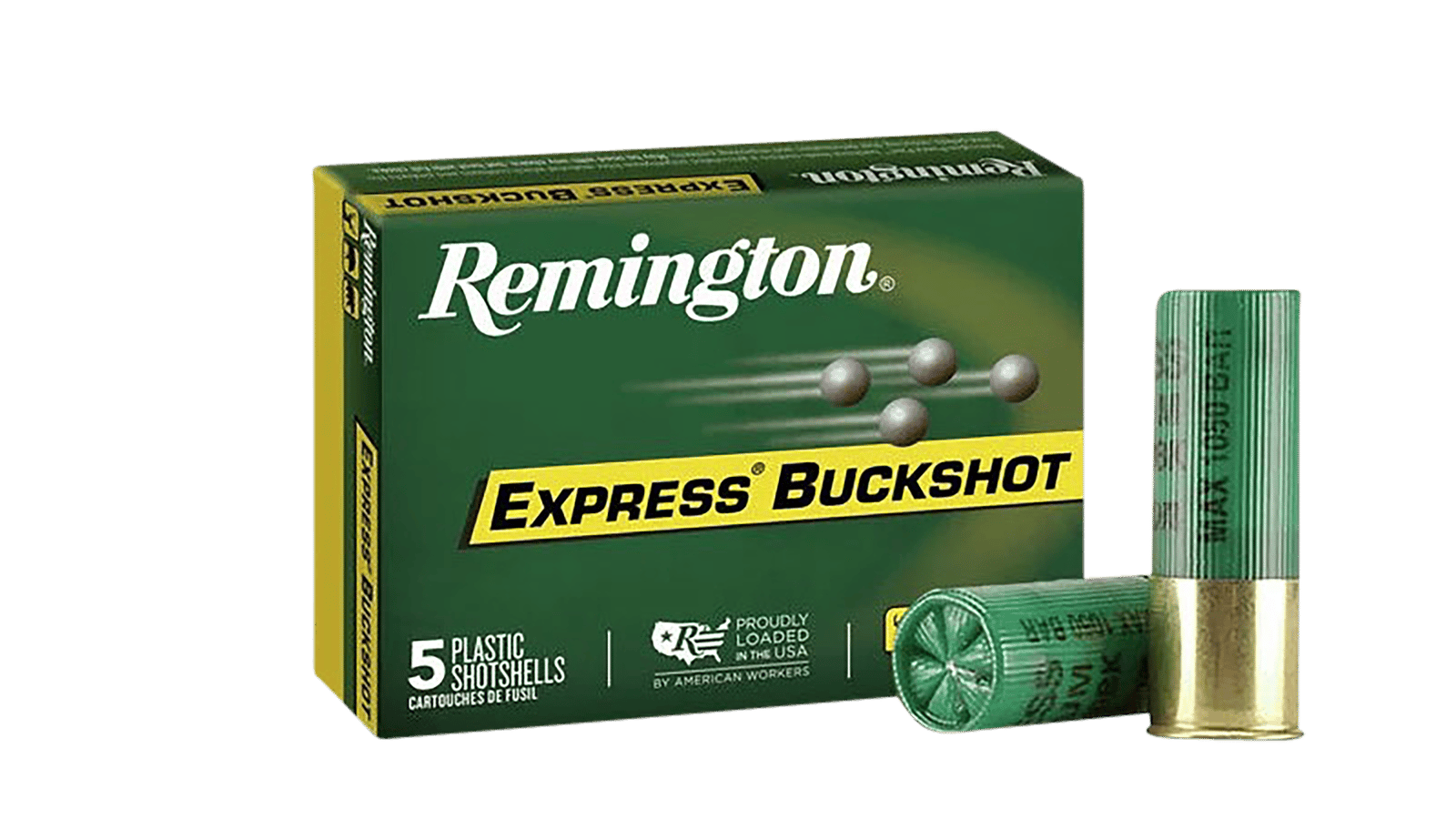 Remington Ammunition 20632 Express Buckshot 12Gauge 2.75" 00Buck Shot 5 Per Box/50 Case