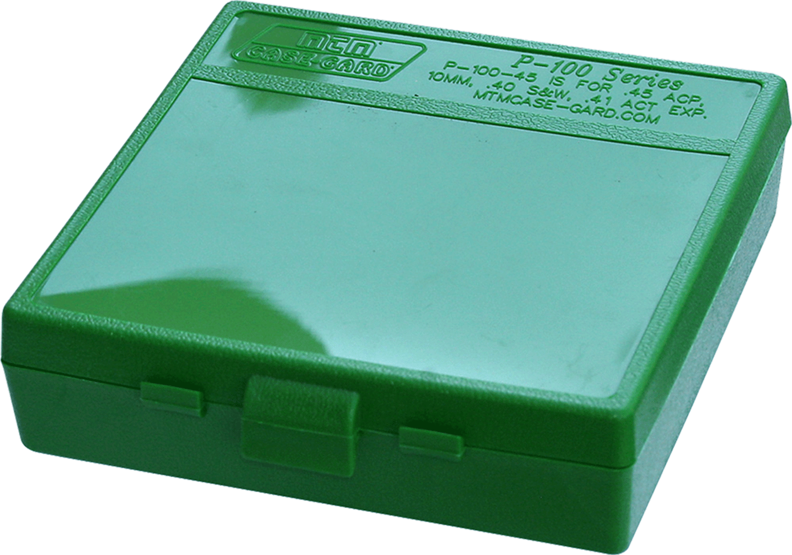 MTM Case-Gard P1004510 Ammo Box Flip-Top Multi Caliber Green Polypropylene 100rd