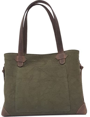 VERSACARRY CONCEAL CARRY PURSE CANVAS OLIVE GREEN TOTE STYLE