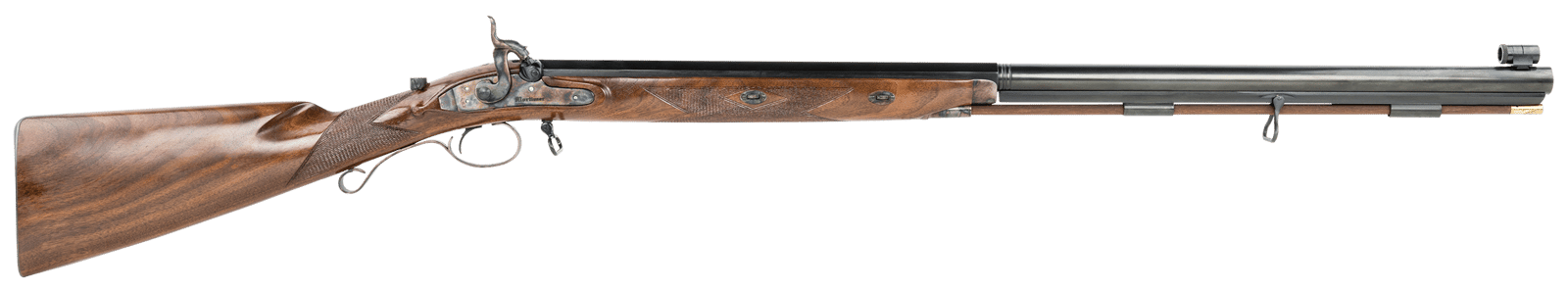 Taylors & Company 210096 Mortimer Whitworth  45 Cal Percussion 32.31" Blued Octagon Barrel, Color Case Hardened Steel Receiver, Fixed Oiled Walnut Stock, Musket Cap Percussion, Right Hand