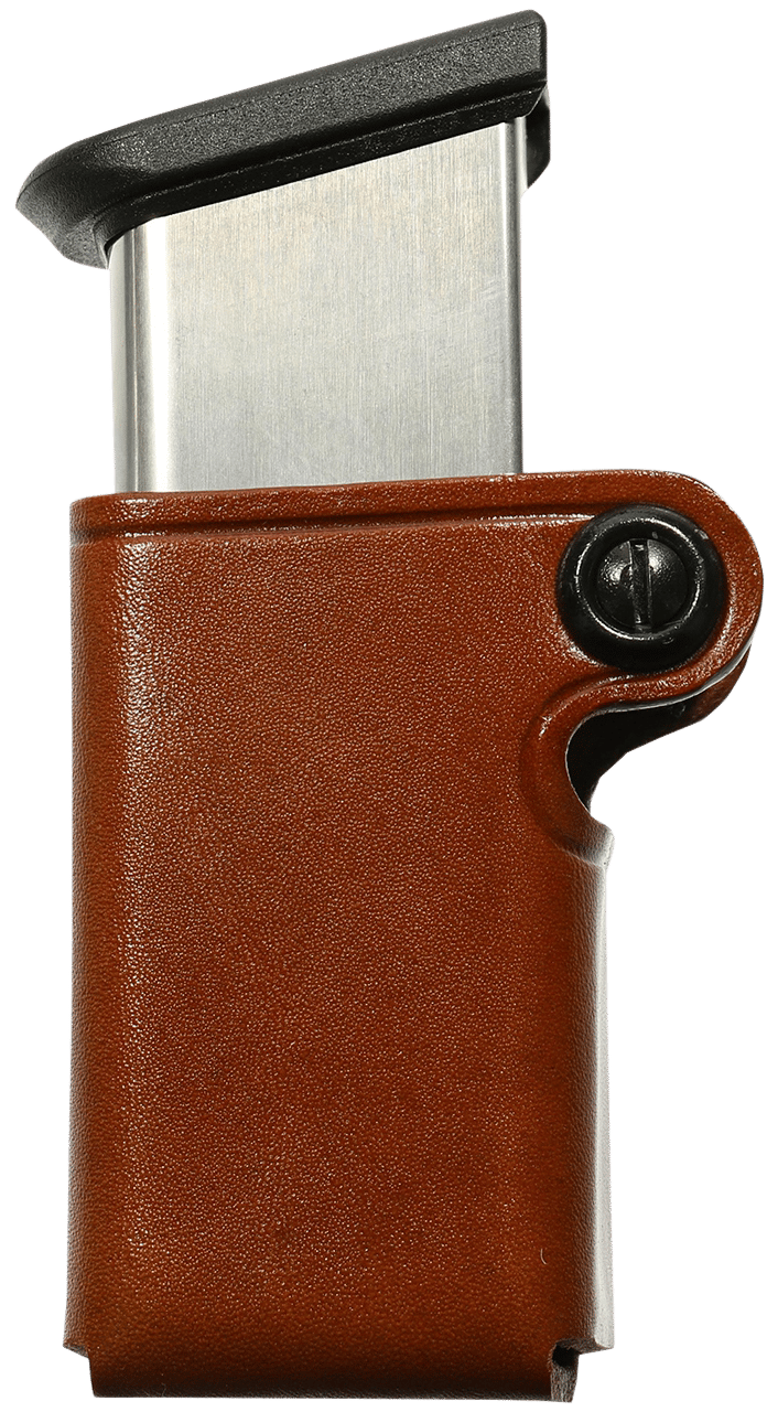 Galco SMC22 SMC Mag Case Single Tan Leather Belt Loop Compatible w/ Walther P99 Belts 1.75" Wide Ambidextrous Hand