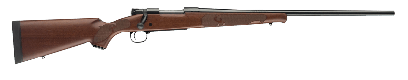 Winchester Guns 535200210 Model 70 Featherweight 22-250 Rem 5+1 Cap 22" Brushed Polish Blued Rec/Barrel Satin Walnut Fixed with Feather Checkering Stock Right Hand with MOA Trigger System (Full Size)