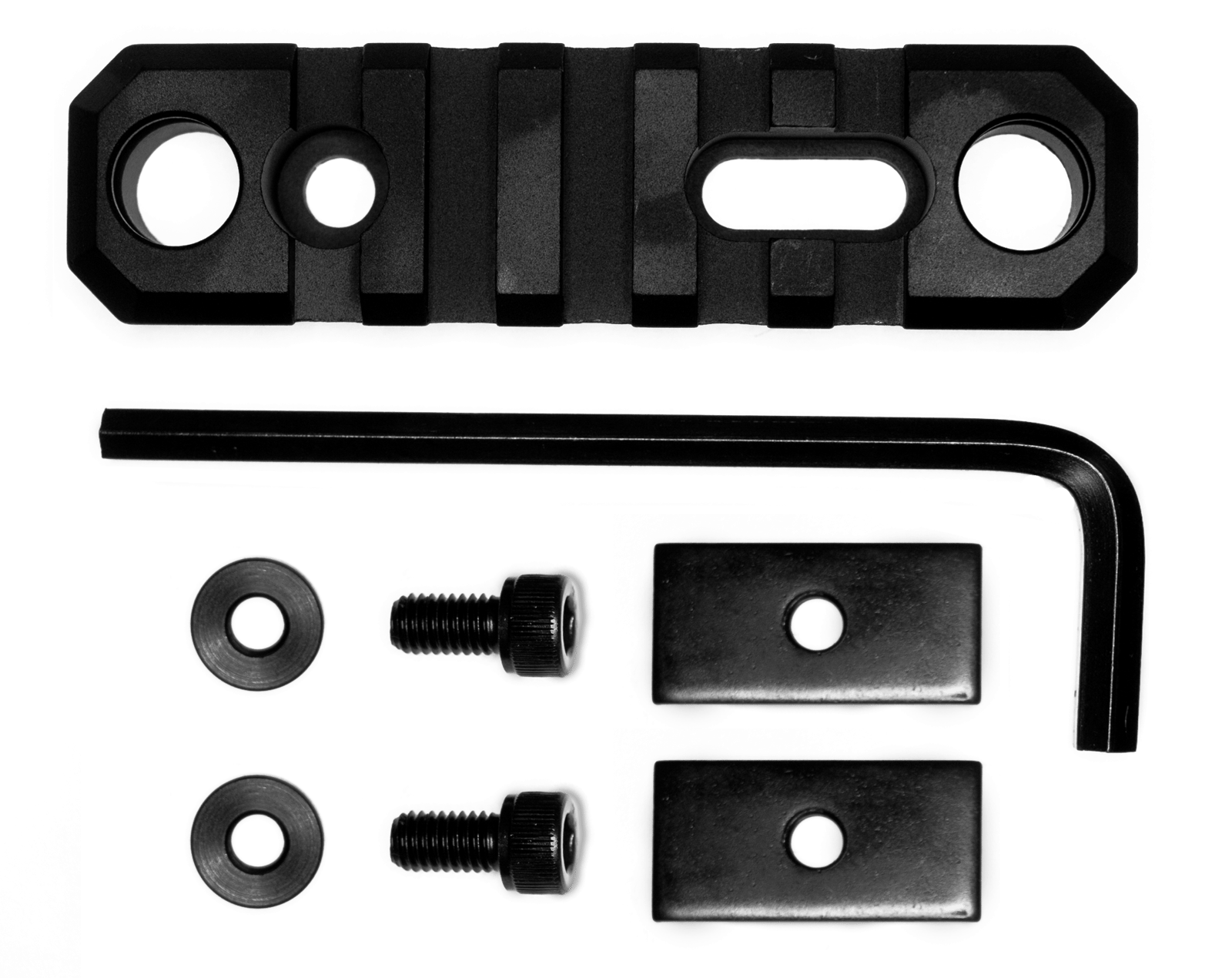GrovTec US Inc GTSW192 3.1 Inch 5 Slot with Push Button Bases Stock AR  Black Anodized