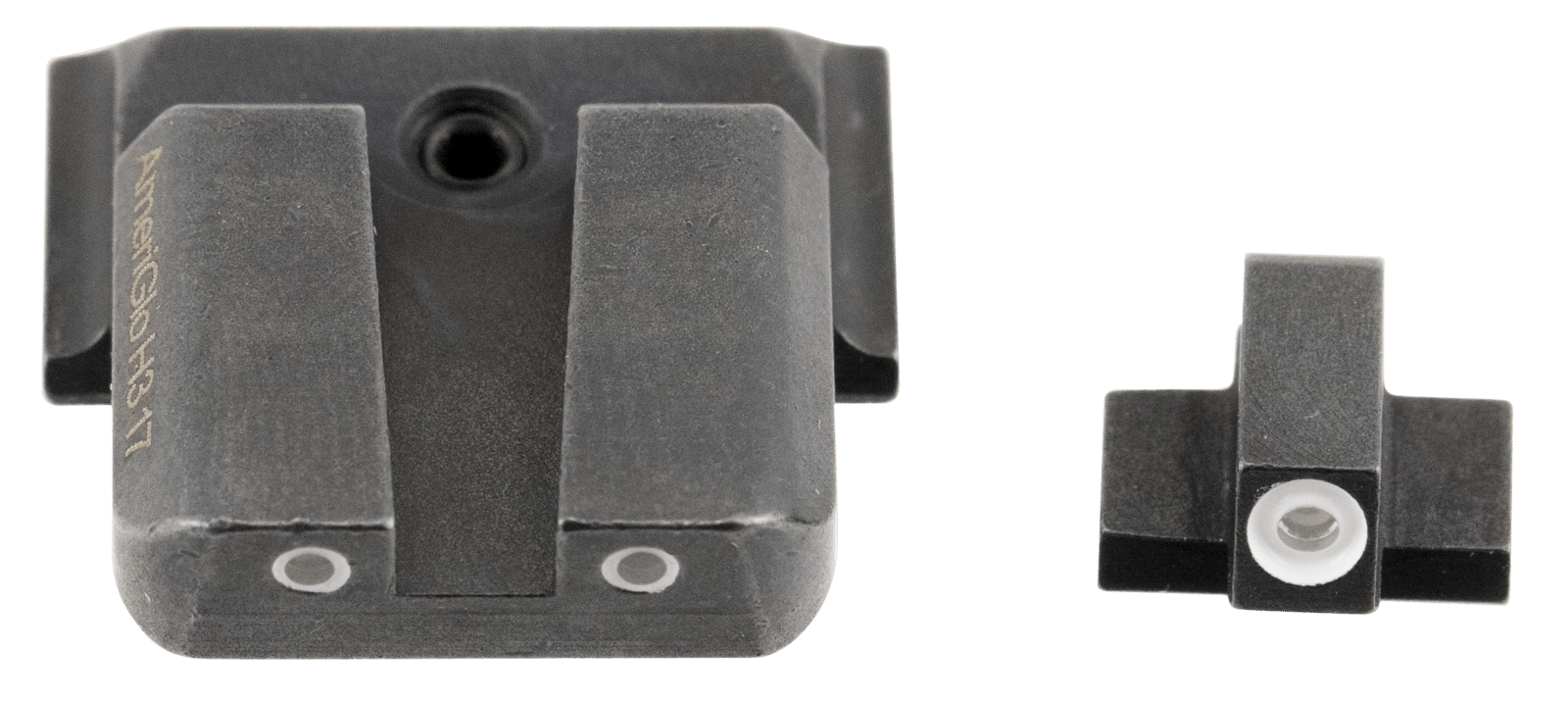 AmeriGlo SW801 Classic Tritium Sight Set for Smith & Wesson M&P  Green Tritium White Outline Front Sight-Green Tritium White Outline Rear Sight