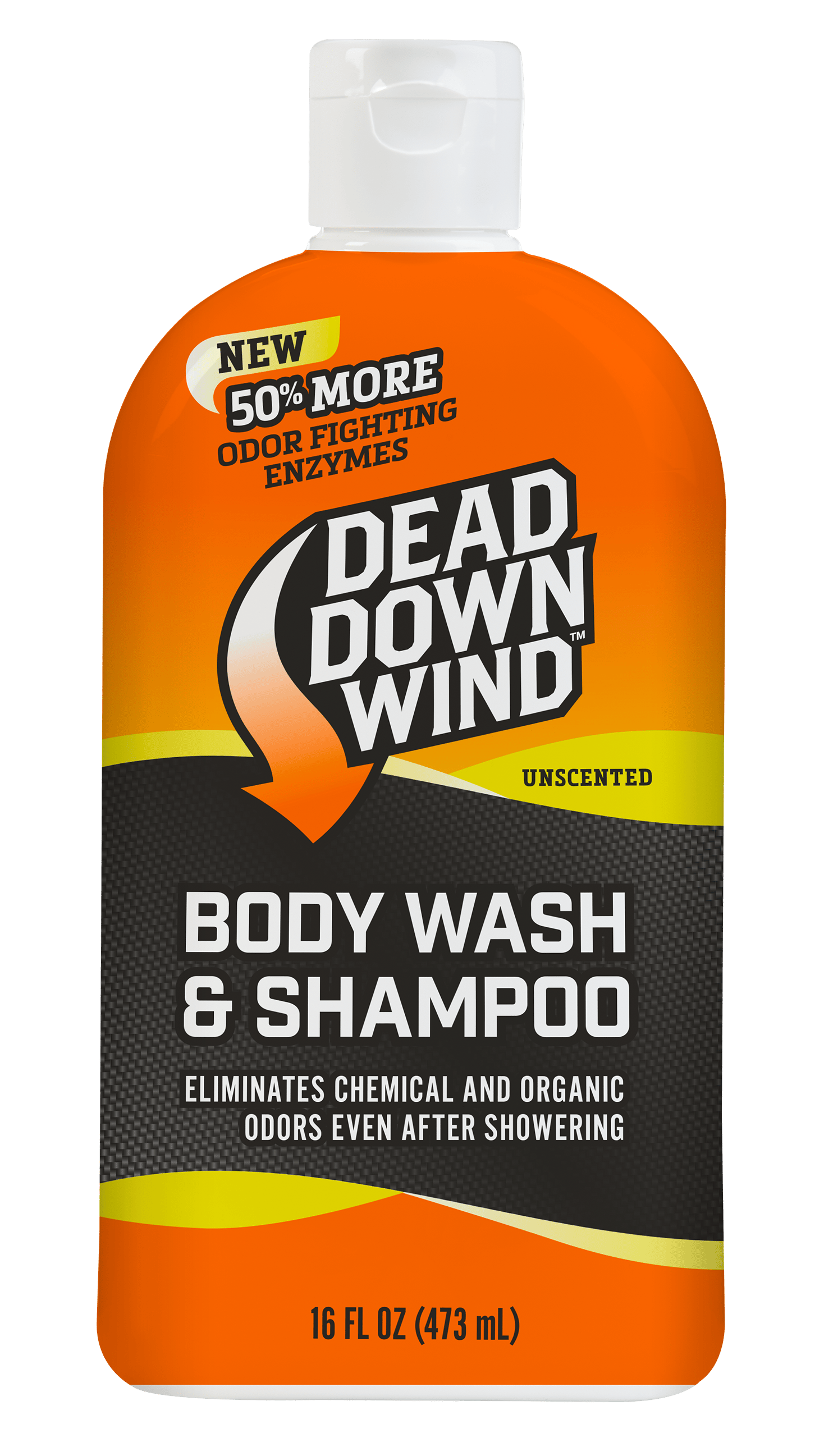 Dead Down Wind 121618 Shampoo/Body Wash  Odor Eliminator Unscented Scent 16 oz