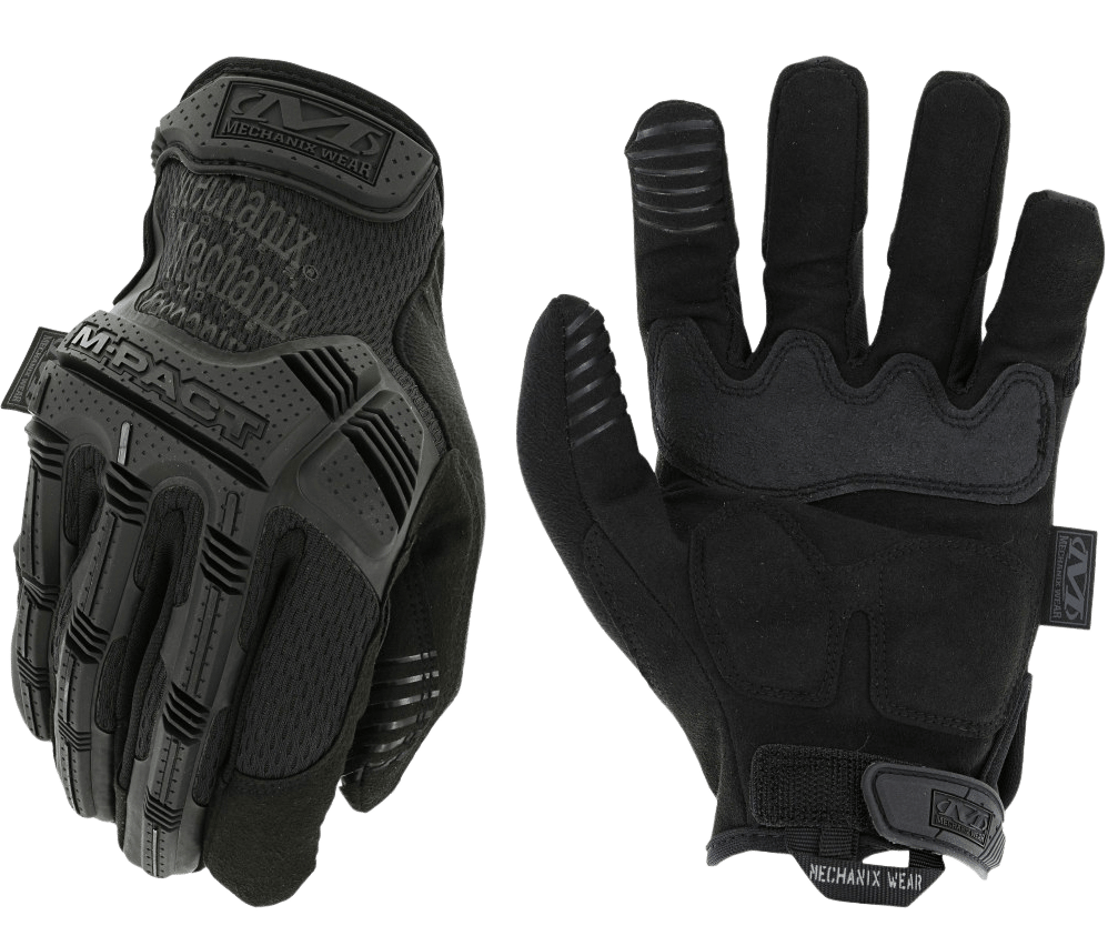 Mechanix Wear MPT-55-009 M-Pact Covert Black Synthetic Leather/Armortex Medium
