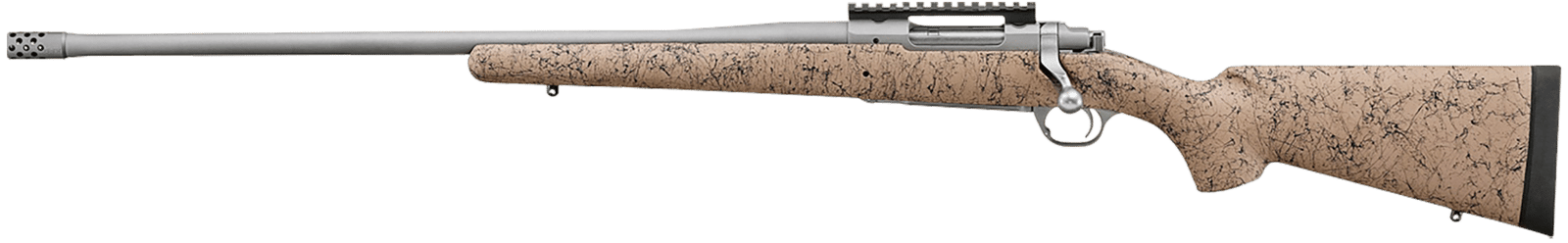Ruger 57163 Hawkeye FTW Hunter Full Size 6.5 PRC 4+1 24" Matte Stainless Threaded Barrel, Picatinny Rail Stainless Steel Receiver, Speckled Tan/Black HS Precision Synthetic Stock, Left Hand
