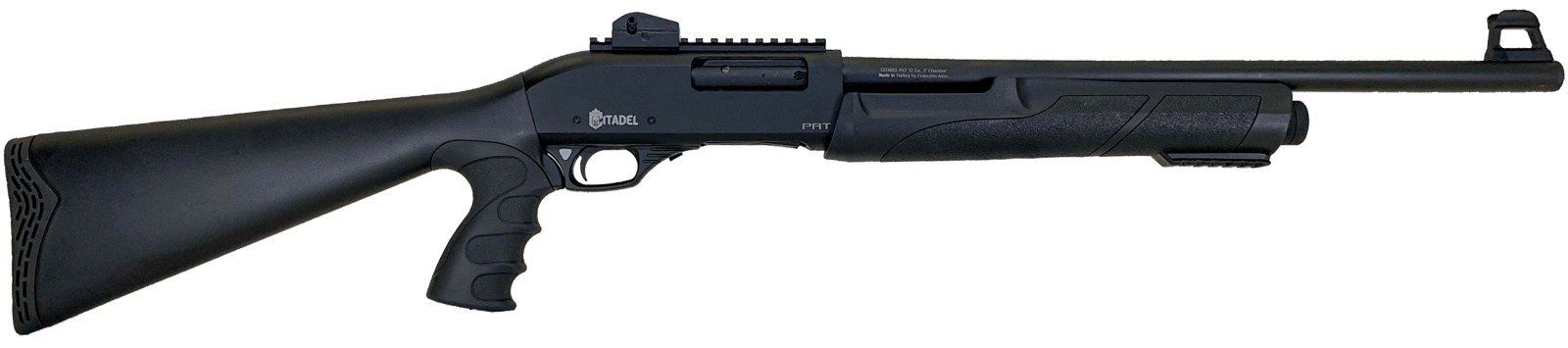 Citadel FRPAT1220 CDA Force Tactical Pump 12 Gauge 3+1 3" 20"  Barrel, Steel Receiver, Matte Black Metal Finish, Optics Ready Picatinny Rail, Synthetic Pistol Grip Stock
