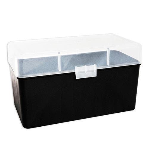 Berry's Mfg 412 Clear Ammo Flip Top Box  Holds 50 Rounds -  .300 Ultra