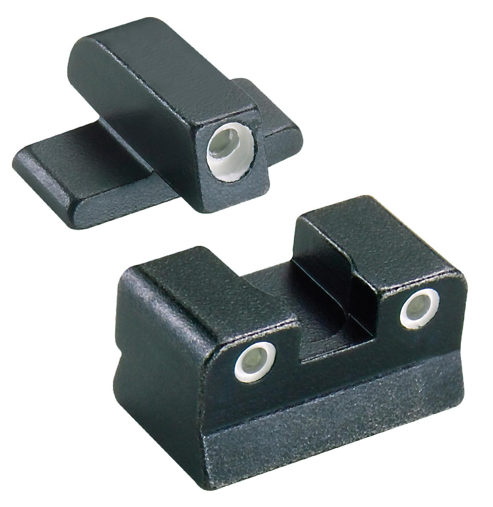 Trijicon 600049 Bright & Tough Night Sights  Green/Tritium White Outline Front Sight-Green/Tritium White Outline Rear Sight Beretta 92A1/96A1