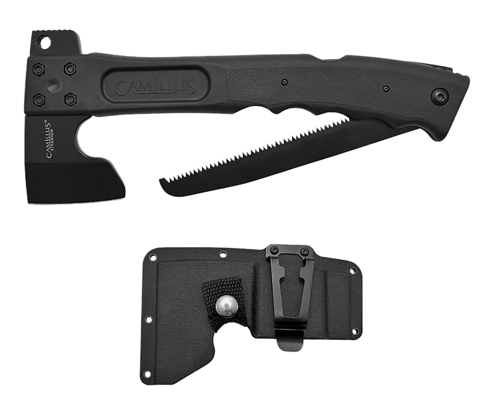 Camillus 19142 Camtrax 3-in-1 2.75" Titanium Coated Stainless Steel Blade 12"
