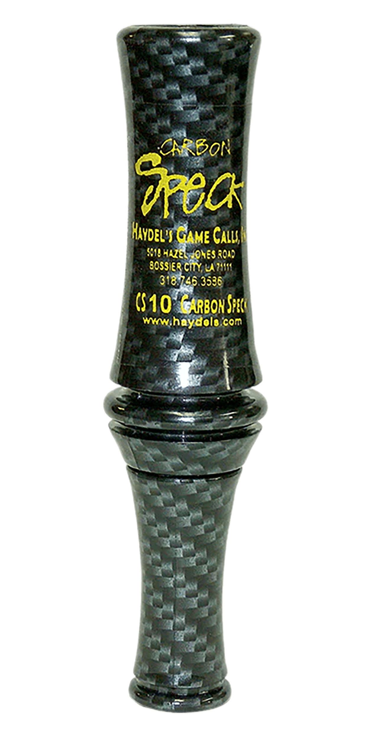 Haydel's Game Calls CS10 Carbon Speck  Open Call Single Reed Specklebelly Sounds Attracts Geese Black Carbon