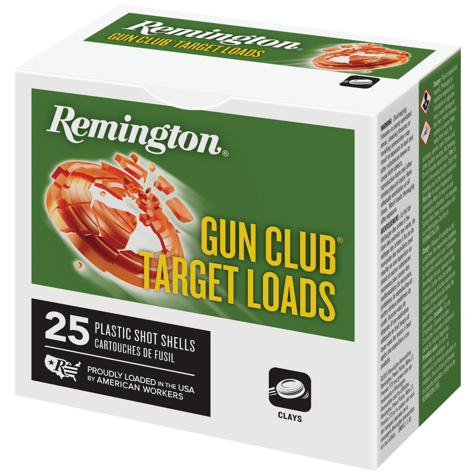 Remington Ammunition R20035 Gun Club  12Gauge 2.75" 1oz 7.5Shot 25 Per Box/10 Case