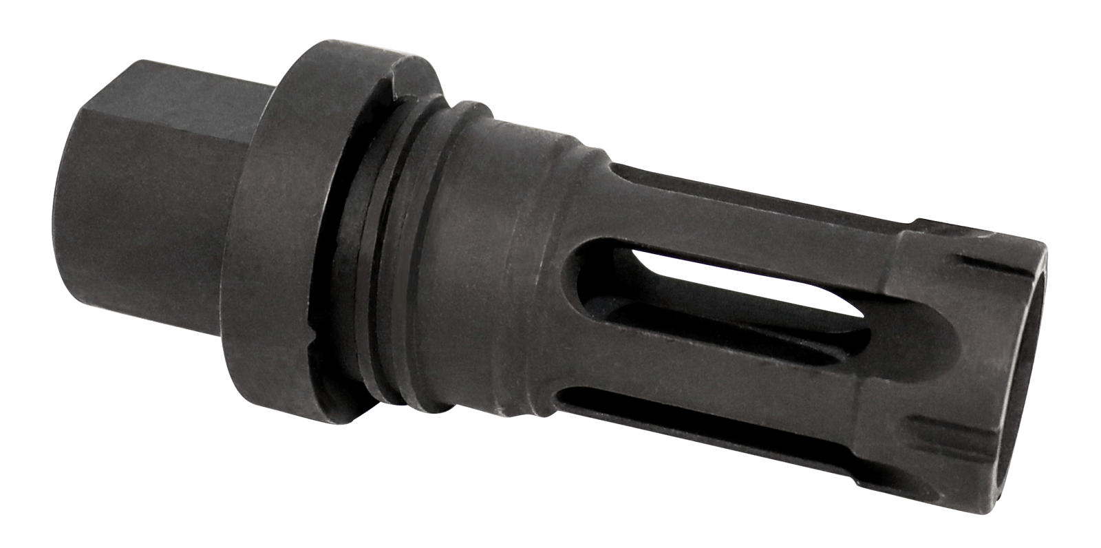 Yankee Hill 4302AKA Phantom Q.D. Flash Hider Black Steel with M14x1 LH Threads for 30 Cal AK-Platform