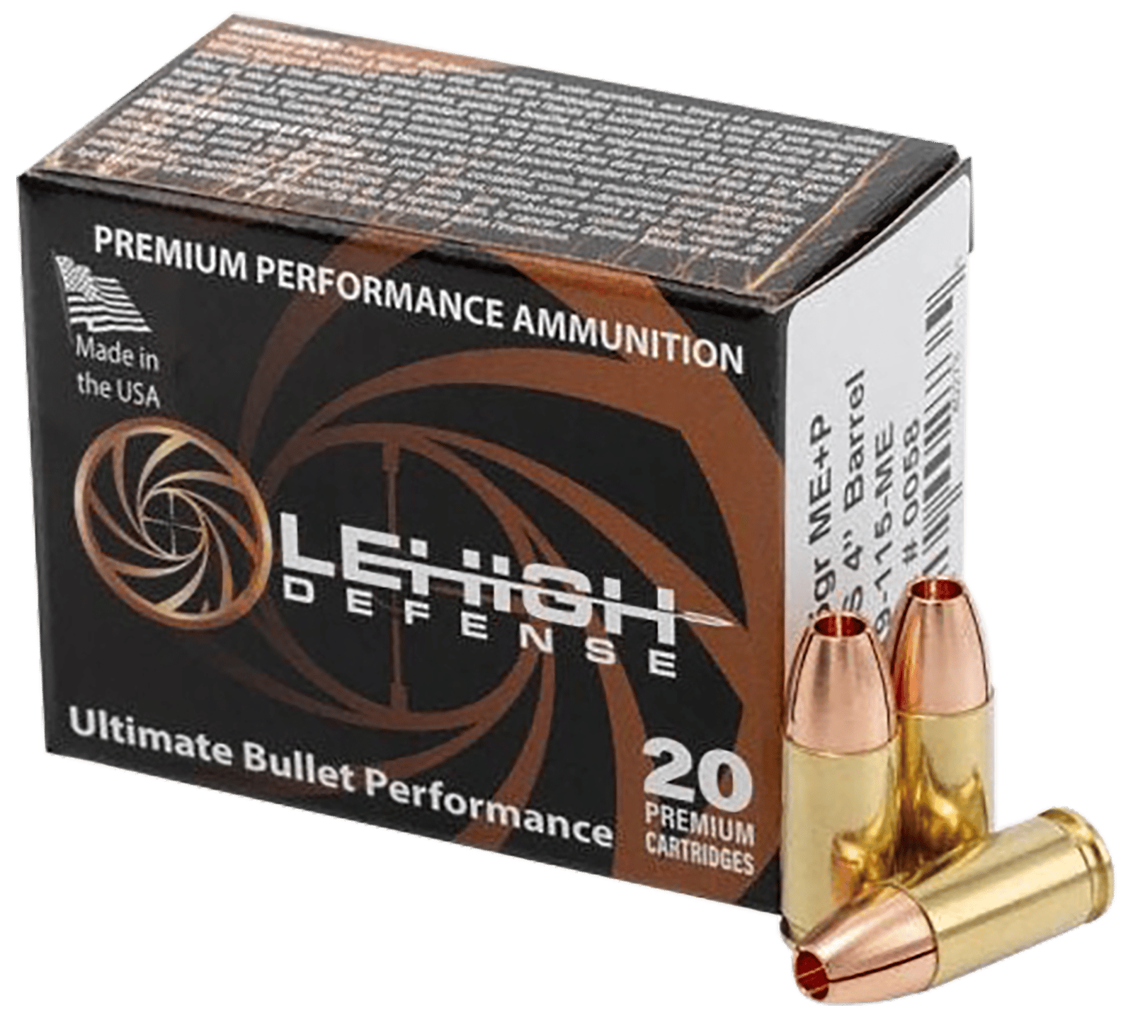 Wilson Combat LA9115ME   9mm+P 115gr 20 Per Box/10 Case