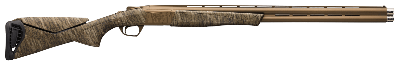Browning 018719205 Cynergy Wicked Wing 12 Gauge 3.5" 2rd 26" Barrel, Burnt Bronze Cerakote Metal Finish, Mossy Oak Bottomland Adjustable Comb Stock