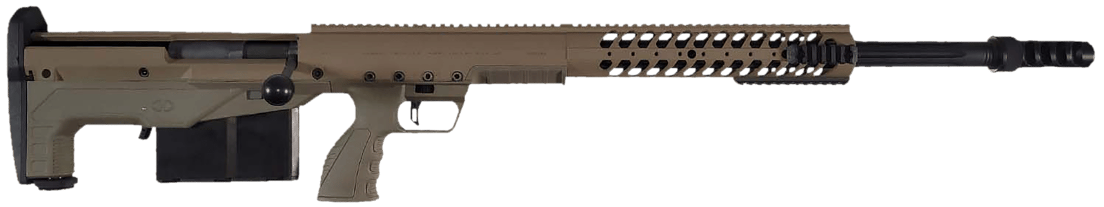 Desert Tech HTI-RF-D-FF HTI Bullpup 50 BMG 5+1 29" Black Nitride Match Grade Threaded Barrel, Flat Dark Earth Anodized Receiver w/Picatinny Rail, M-LOK Handguard, Picatinny Rail Forend, Flat Dark Eart