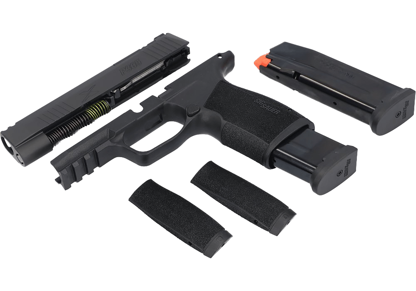 Sig Sauer 8901443 Caliber Exchange Kit  9mm Luger 3.10" 17rd (2) Black Optic Cut Slide Polymer Picatinny Rail Frame X-Ray 3 Sights for All Sig P365 Models