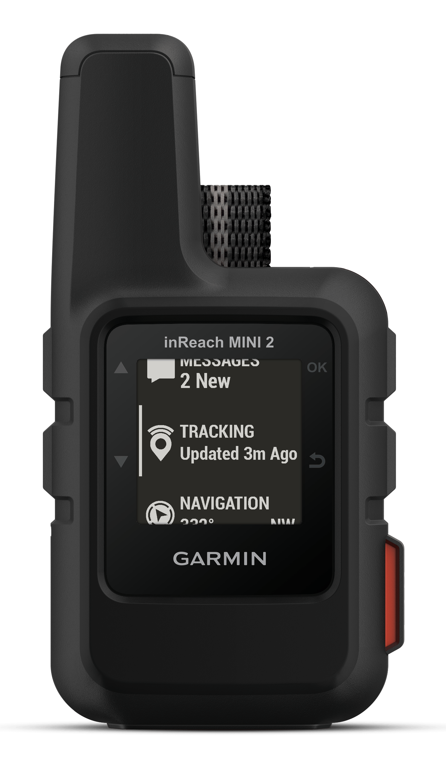 Garmin 010-02602-01 inReach Mini 2 Satcom Communication/SOS/Maps Black Internal Rechargeable Lithium Battery Bluetooth/ANT+ GPS Yes