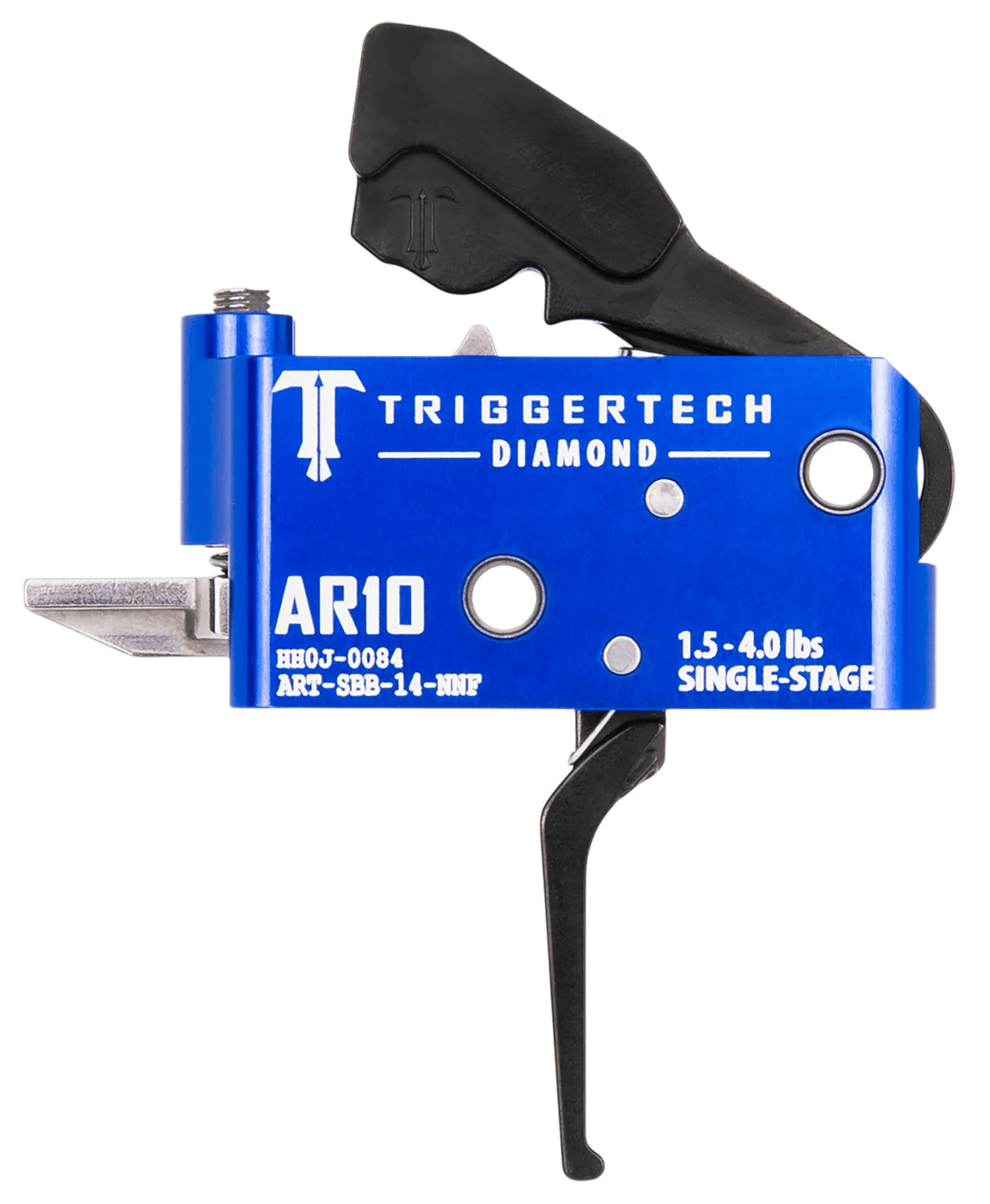 TriggerTech ARTSAB14NNF Diamond  Black Straight Flat Fits AR-10