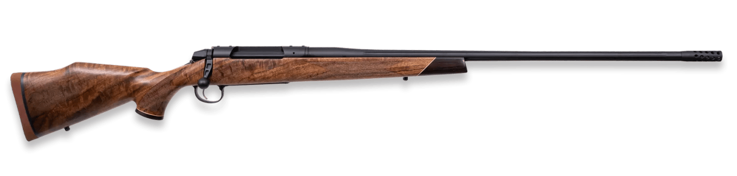 Weatherby 3WASD65PPR4B 307 Adventure SD Full Size 6.5 PRC 3+1 22" + 2" Graphite Black Cerakote Fluted Threaded Barrel, Graphite Black Cerakote Stainless Steel Drilled & Tapped Receiver, Walnut Fixed S