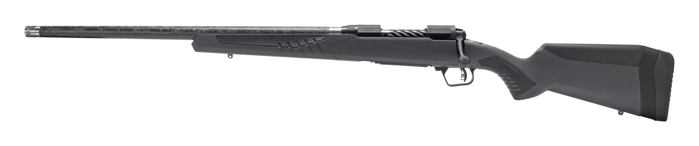 Savage Arms 57713 110 UltraLite Full Size 308 Win 4+1 22" Carbon Fiber Threaded Barrel Black Melonite Drilled & Tapped Stainless Steel Receiver Adj AccuStock Matte Gray Synthetic Stock, Left Hand