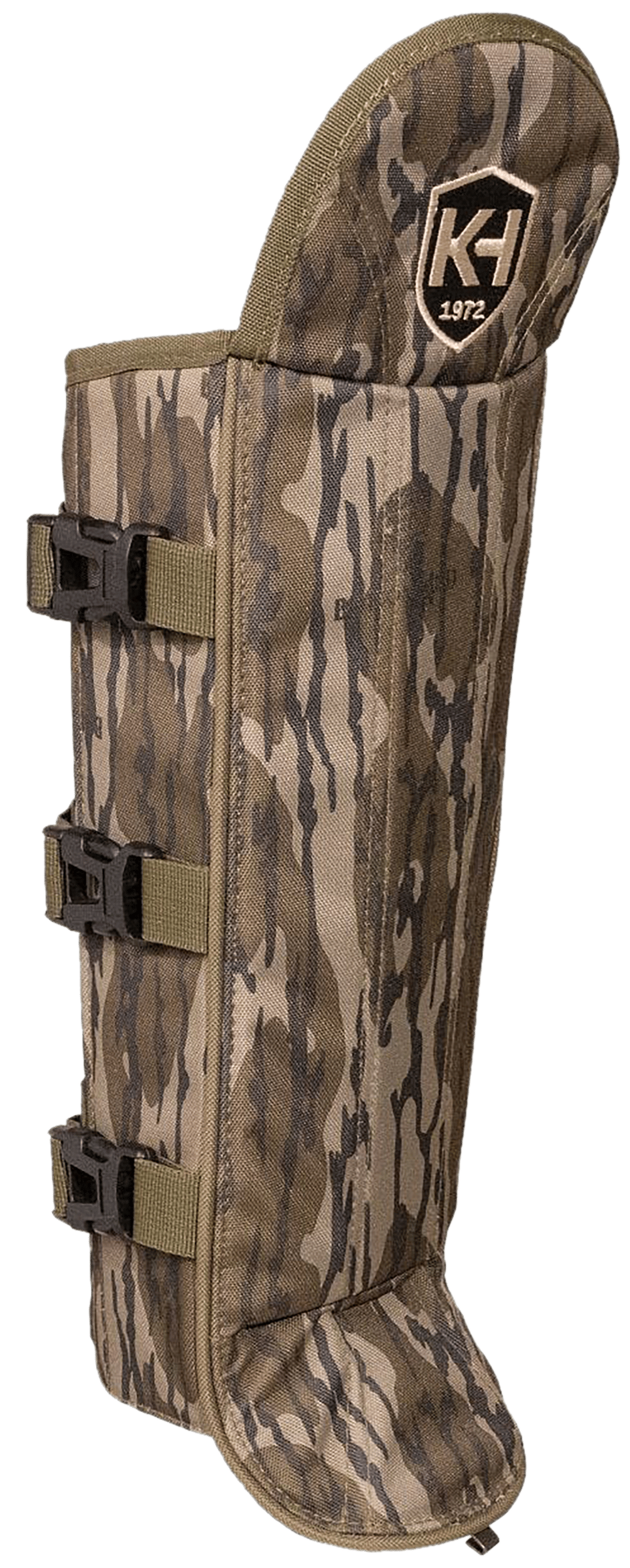 Moultrie KHT0216  Snake Gaiters Mossy Oak Bottomland Polycarbonate Adjustable Straps