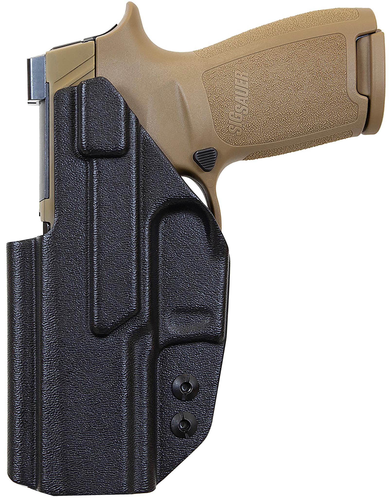 1791 Gunleather TACIWBP320BLKR Tactical Kydex  IWB Black Kydex Belt Clip Fits Sig P320