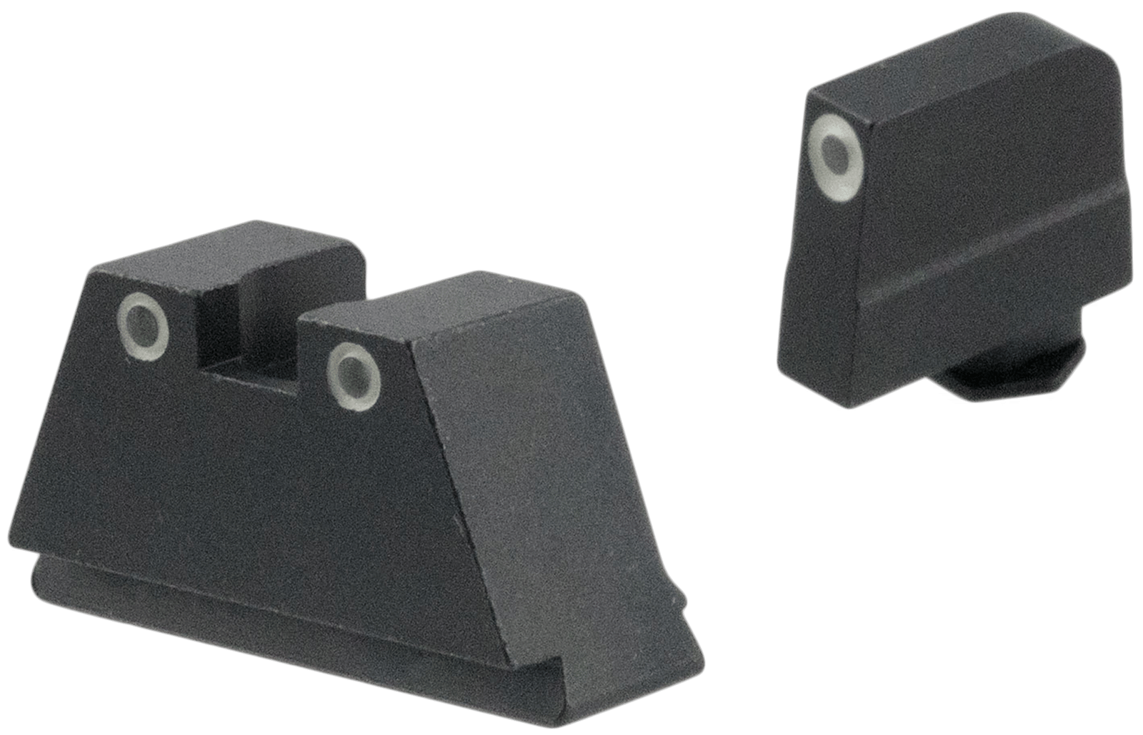 AmeriGlo GL349 Optic Compatible Sight Set for Glock  3XL Tall Green Tritium White Outline Front Sight-Green Tritium White Outline Rear Sight