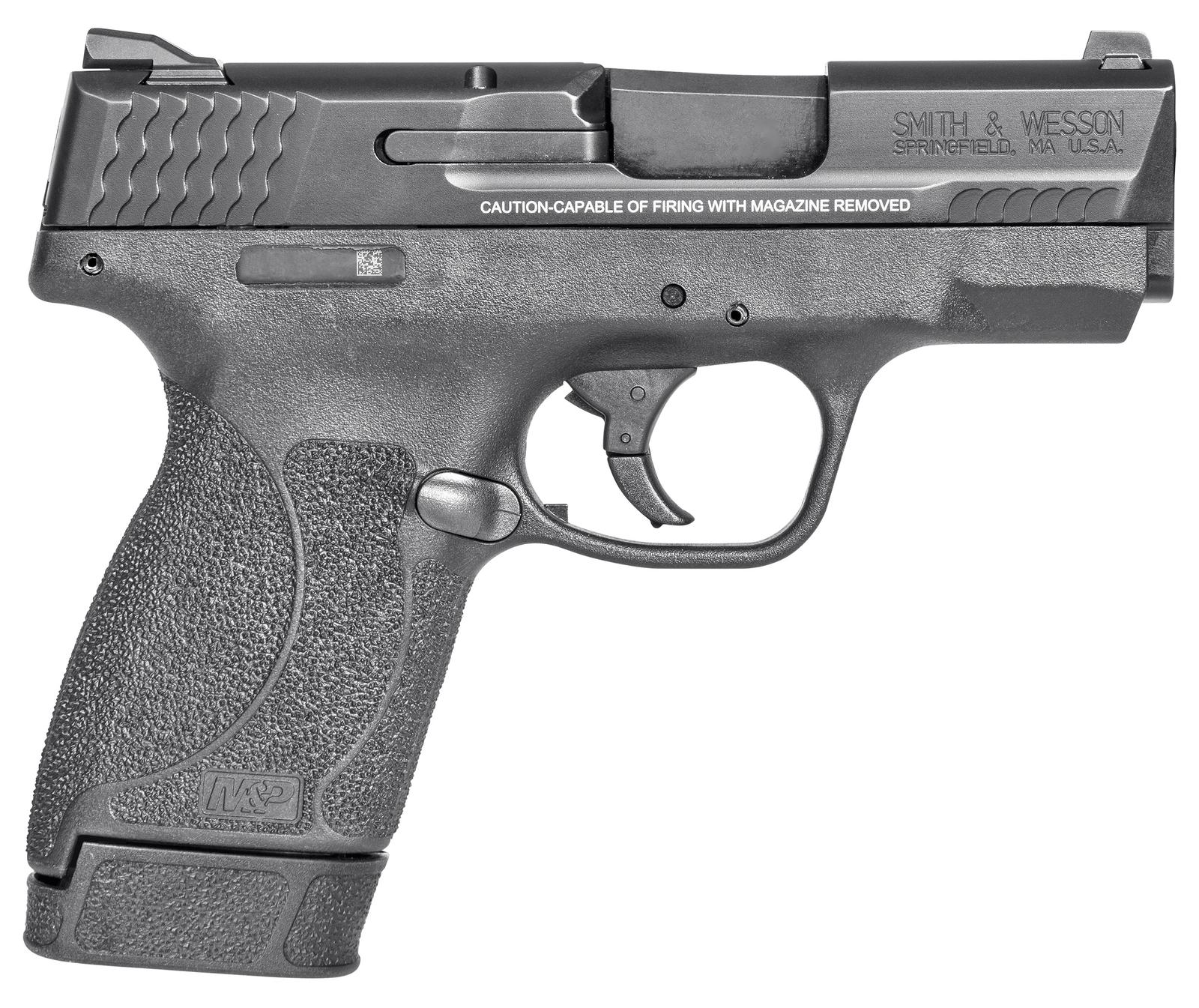 Smith & Wesson 14659 M&P M2.0  Shield Compact Slim Frame .45 ACP 7+1 3.30" Black Armornite Barrel, Black Armornite Stainless Steel Serrated Slide, Black Polymer Frame & Textured Grip, No Manual Safety