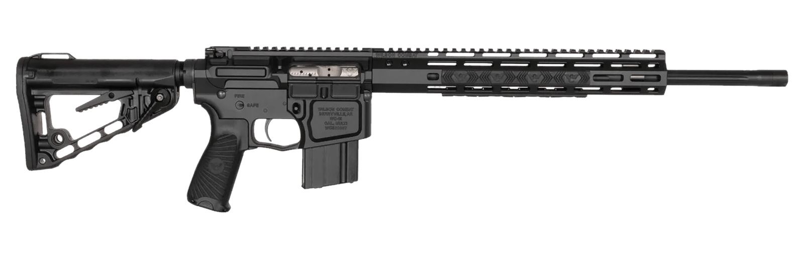 Wilson Combat TH-6A18F7 Tactical Hunter  6mm ARC 18" Fluted Threaded Barrel Black M-LOK Adjustable BCM Starburst Gunfighter Grip