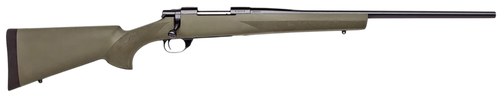 Howa HGR72133 1500 Hogue 243 Win 5+1 22" Black Heavy Barrel, Black Stainless Steel Drilled & Tapped Receiver, Green Hogue OverMolded Synthetic Stock, Right Hand