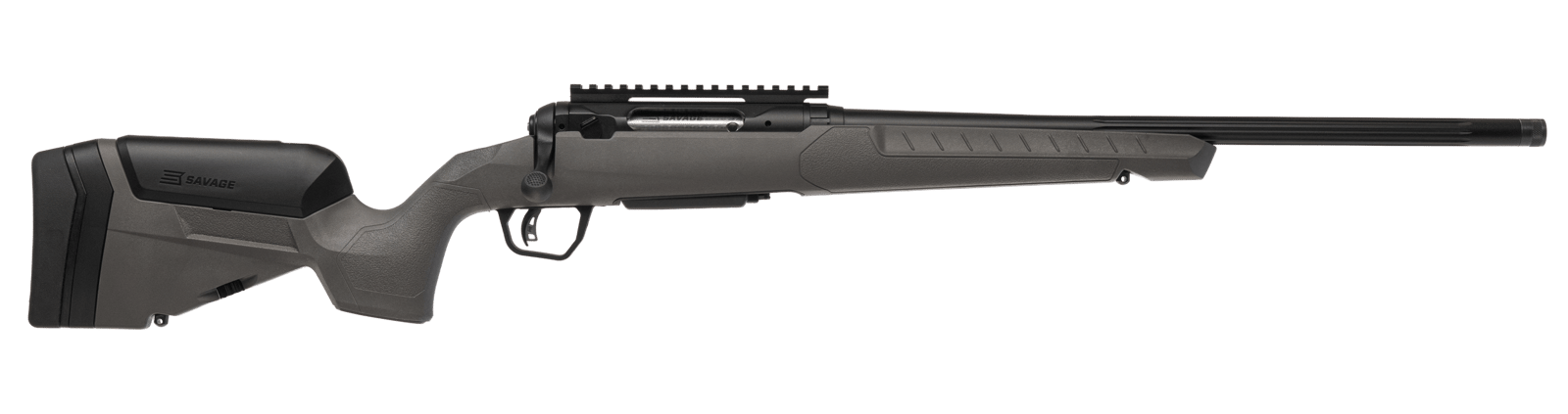 Savage Arms 2425 110 Trailblazer 7mm PRC 2+1 22" Fluted Barrel, Flat Dark Gray Adj LOP Synthetic Stock, Right Hand