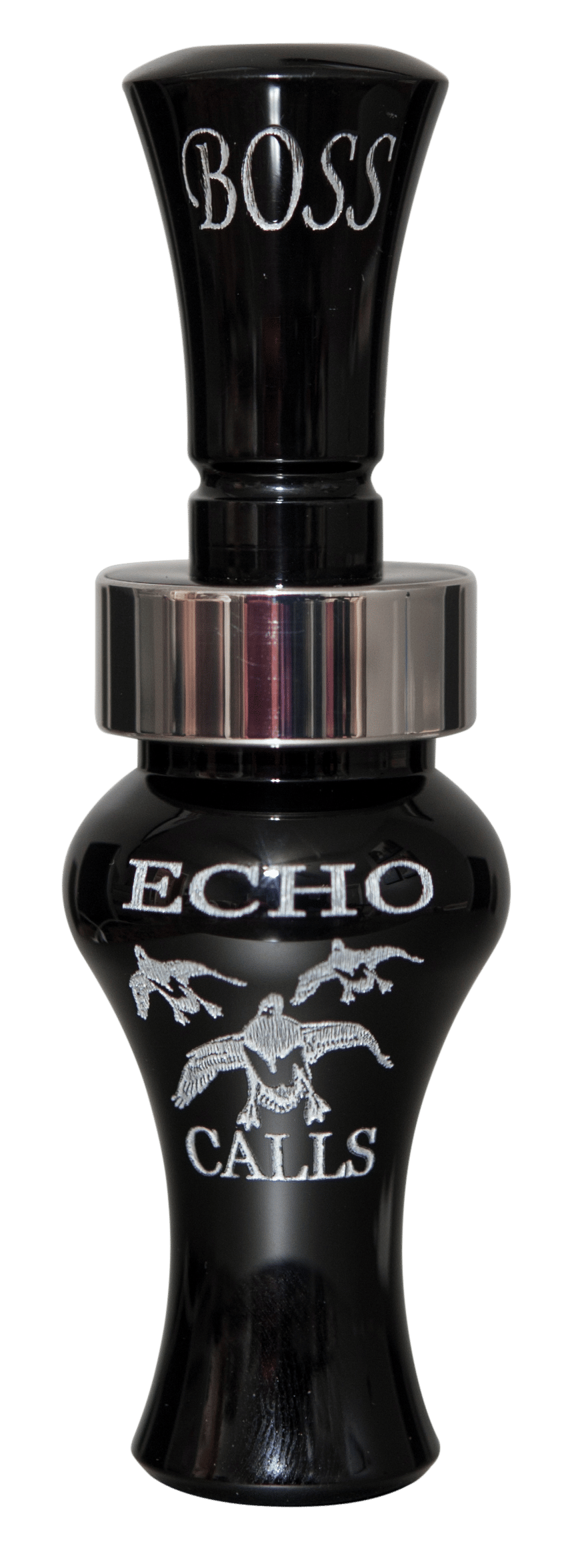 Echo Calls 80002 Boss  Open Call Single Reed Mallard Sounds Attracts Ducks Black Acrylic