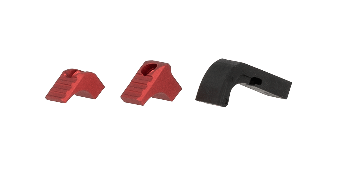 Strike Industries G4MAGRELEASERED Modular Magazine Release SI-G4 Compatible w/Most Glock Gen4-5, Red Aluminum