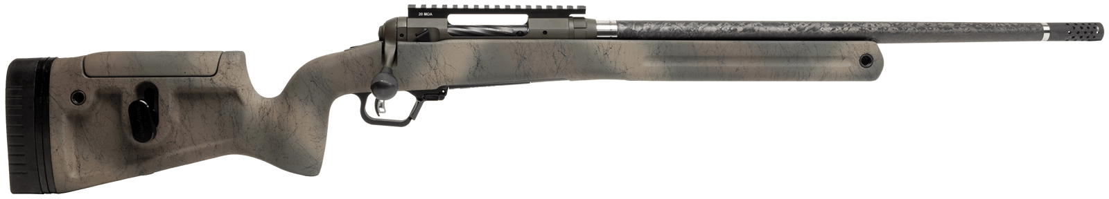 Savage Arms 58162 110 Pro Pursuit 300 WM 3+1 20" Olive Dark Green Cerakote Earth-Tone Camo/Black Web Right Hand