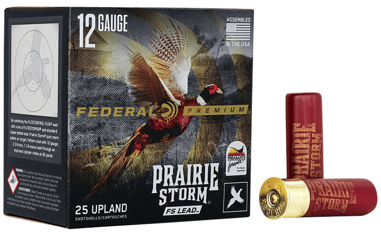 Federal PFX129FS6 Premium Prairie Storm FS 12Gauge 3" 1 5/8oz 6Shot 25 Per Box/10 Case