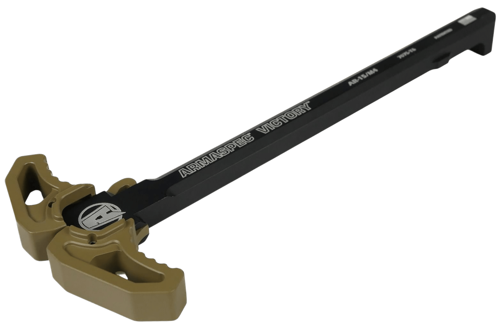 Armaspec ARM161-FDE Victory Charging Handle Flat Dark Earth Aluminum Ambidextrous Hand